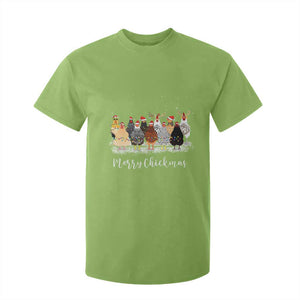 ute Christmas Chickens T Shirt For Kid Xmas Farm Animals TS10 Lime Print Your Wear