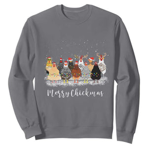 ute Christmas Chickens Sweatshirt Xmas Farm Animals TS10 Charcoal Print Your Wear