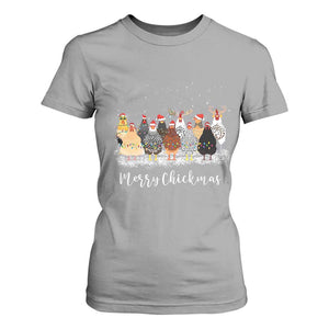 ute Christmas Chickens T Shirt For Women Xmas Farm Animals TS10 Sport Gray Print Your Wear