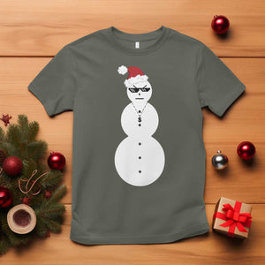 Funny Angry Snowman T Shirt Gangster Snowmen Rap Hip Hop TS10 Military Green Print Your Wear