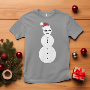 Funny Angry Snowman T Shirt Gangster Snowmen Rap Hip Hop TS10 Sport Gray Print Your Wear