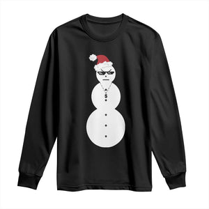 Funny Angry Snowman Long Sleeve Shirt Gangster Snowmen Rap Hip Hop TS10 Black Print Your Wear