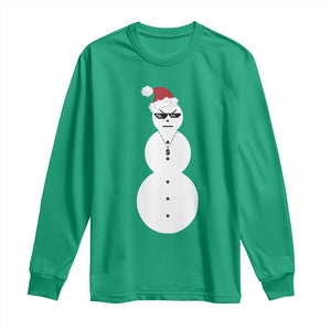 Funny Angry Snowman Long Sleeve Shirt Gangster Snowmen Rap Hip Hop TS10 Irish Green Print Your Wear