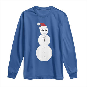 Funny Angry Snowman Long Sleeve Shirt Gangster Snowmen Rap Hip Hop TS10 Royal Blue Print Your Wear