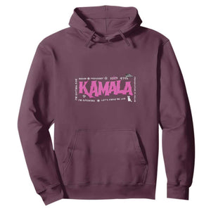 Kamala Harris 47th US President America 2024 Election Hoodie I'm Speaking TS10 Maroon Print Your Wear