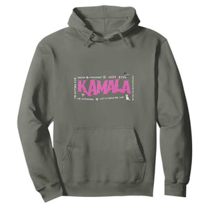 Kamala Harris 47th US President America 2024 Election Hoodie I'm Speaking TS10 Military Green Print Your Wear