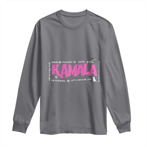 Kamala Harris 47th US President America 2024 Election Long Sleeve Shirt I'm Speaking TS10 Charcoal Print Your Wear