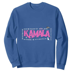 Kamala Harris 47th US President America 2024 Election Sweatshirt I'm Speaking TS10 Royal Blue Print Your Wear