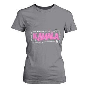 Kamala Harris 47th US President America 2024 Election T Shirt For Women I'm Speaking TS10 Charcoal Print Your Wear