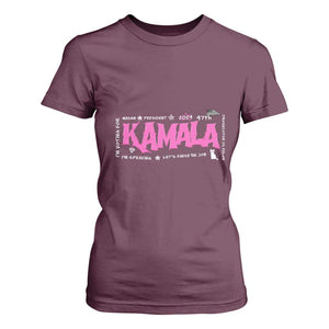 Kamala Harris 47th US President America 2024 Election T Shirt For Women I'm Speaking TS10 Maroon Print Your Wear