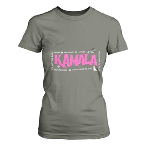 Kamala Harris 47th US President America 2024 Election T Shirt For Women I'm Speaking TS10 Military Green Print Your Wear