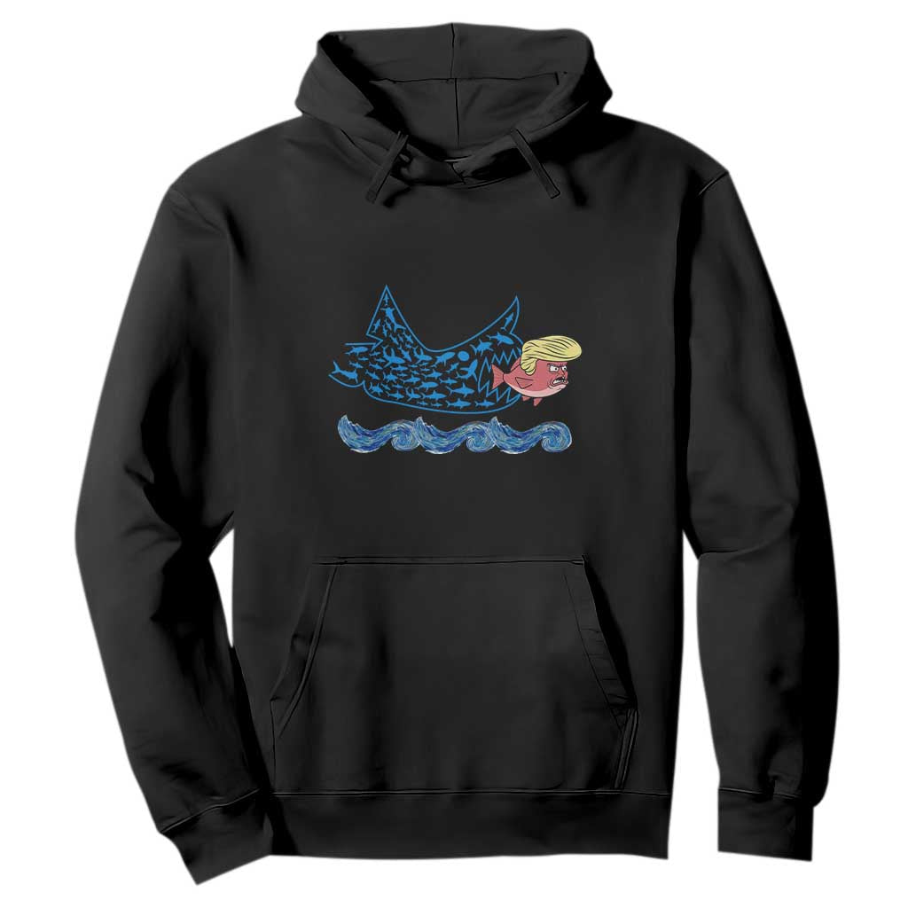 Kamala Fish Eat Fish Hoodie Funny Vote Blue Wave Madam President TS10 Black Print Your Wear