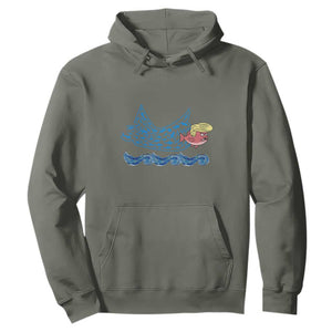 Kamala Fish Eat Fish Hoodie Funny Vote Blue Wave Madam President TS10 Military Green Print Your Wear