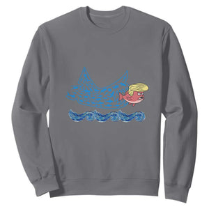 Kamala Fish Eat Fish Sweatshirt Funny Vote Blue Wave Madam President TS10 Charcoal Print Your Wear