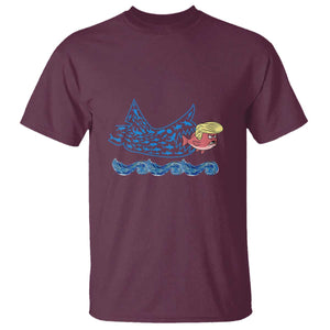 Kamala Fish Eat Fish T Shirt Funny Vote Blue Wave Madam President TS10 Maroon Print Your Wear