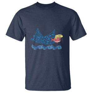 Kamala Fish Eat Fish T Shirt Funny Vote Blue Wave Madam President TS10 Navy Print Your Wear