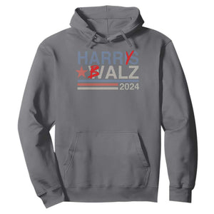 Funny Harris Walz 24 Hoodie Harry Balz 2024 Meme Democratics Vote TS10 Charcoal Print Your Wear