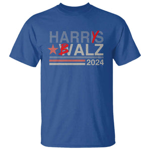 Funny Harris Walz 24 T Shirt Harry Balz 2024 Meme Democratics Vote TS10 Royal Blue Print Your Wear