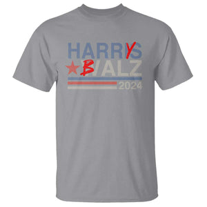 Funny Harris Walz 24 T Shirt Harry Balz 2024 Meme Democratics Vote TS10 Sport Gray Print Your Wear