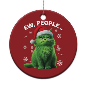 Funny Cat Christmas Ornament Ew People Xmas Gag Gift TS10 Print Your Wear