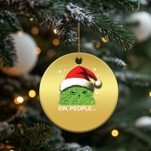 Cute Xmas Cat Christmas Ornament Funny Ew People Meowy Kitten Lovers TS10 Print Your Wear