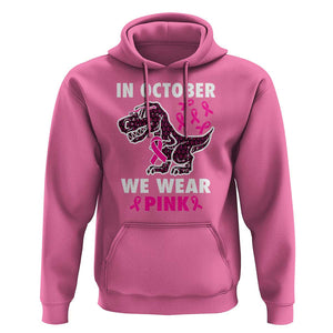 In October We Wear Pink Breast Cancer Awareness Toddler Kids Hoodie Pink Ribbon TS10 Azalea Print Your Wear