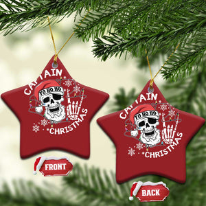 Pirate Xmas Christmas Ornament Skull Skeleton Lights Pirates Caribbean Cruise TS10 Star Red Print Your Wear