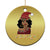 Black Santa African American Xmas Christmas Ornament Sassy Afro Queen Black Woman TS10 Print Your Wear