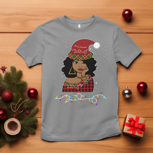 Black Santa African American Christmas T Shirt Sassy Afro Queen Black Woman TS10 Sport Gray Print Your Wear