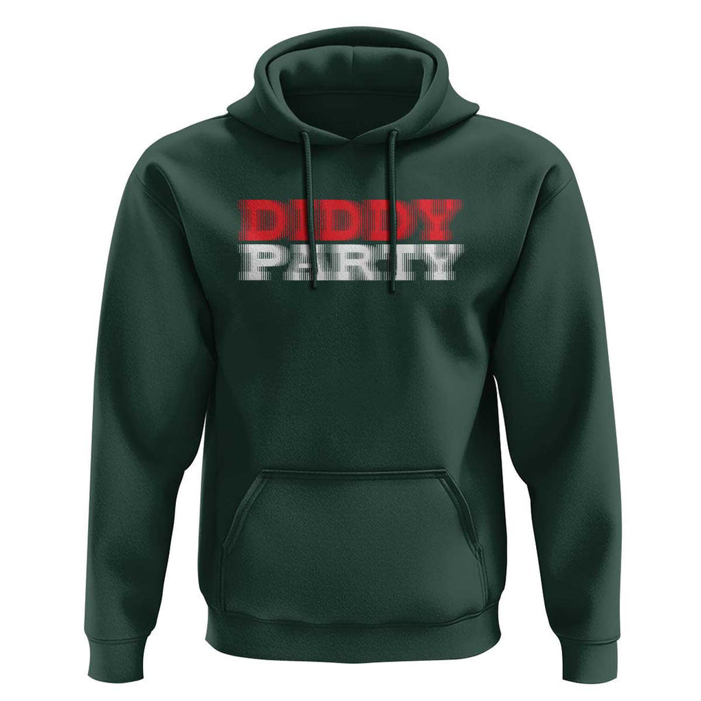 Diddy Party Hoodie Funny Drinking Drinker Alcohol TS10 Dark Forest Green Print Your Wear