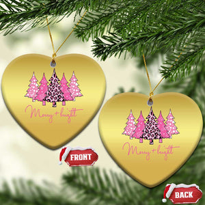 Pink Xmas Trees Christmas Ornament Leopard Christmas Tree Decorations Dcor TS10 Heart Gold Print Your Wear