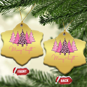 Pink Xmas Trees Christmas Ornament Leopard Christmas Tree Decorations Dcor TS10 Snow Flake Gold Print Your Wear