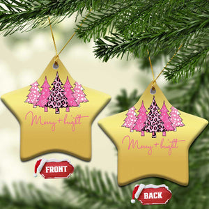 Pink Xmas Trees Christmas Ornament Leopard Christmas Tree Decorations Dcor TS10 Star Gold Print Your Wear