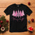 Pink Christmas T Shirt Leopard Print Trees TS10 Black Print Your Wear