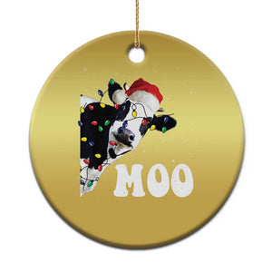 Christmas Cow Christmas Ornament Funny Cow Lover Xmas Gift Farm TS10 Print Your Wear