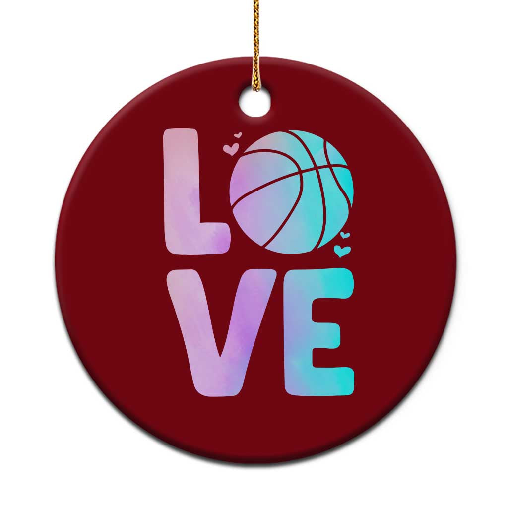 Basketball Lovers Ceramic Ornament Basketball Mom Sports Fan TS10 1pc Red Print Your Wear