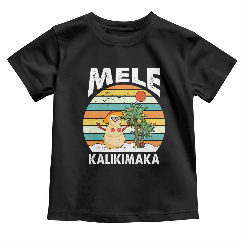 Mele Kalikimaka Hawaiian Christmas Baby Shirt Beach Hawaii Xmas In July Tropical TS10 Black Print Your Wear