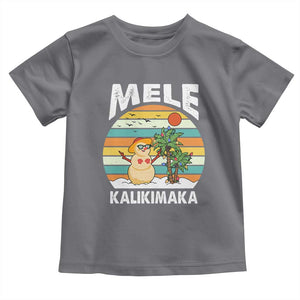 Mele Kalikimaka Hawaiian Christmas Baby Shirt Beach Hawaii Xmas In July Tropical TS10 Charcoal Print Your Wear