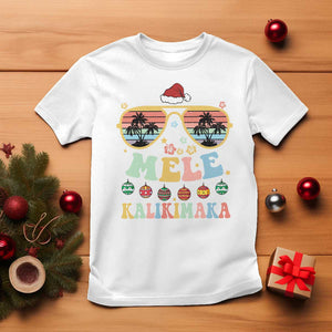 Santa Claus Sunglasses Beach Christmas In Hawaii Family Vacation T Shirt Mele Kalikimaka TS10 White Print Your Wear