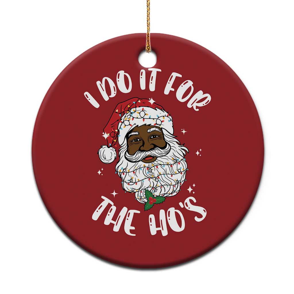 Funny Santa Claus Christmas Ornament African American Xmas Vintage Black Santa TS10 Print Your Wear