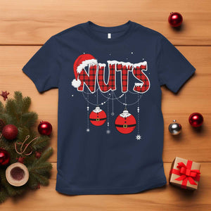 Christmas Couples T Shirt Chest Nuts Couples Funny Matching Chestnuts TS10 Navy Print Your Wear