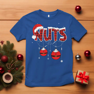 Christmas Couples T Shirt Chest Nuts Couples Funny Matching Chestnuts TS10 Royal Blue Print Your Wear