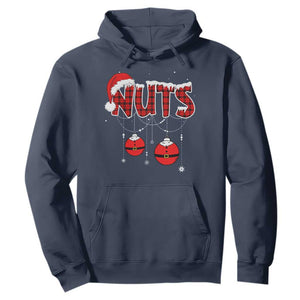 Christmas Couples Hoodie Chest Nuts Couples Funny Matching Chestnuts TS10 Navy Print Your Wear