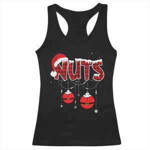 Christmas Couples Racerback Tank Top Chest Nuts Couples Funny Matching Chestnuts TS10 Black Print Your Wear