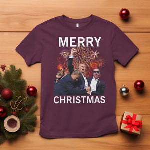 Donald Trump Christmas T Shirt Merry Xmas Republican TS10 Maroon Print Your Wear