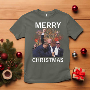 Donald Trump Christmas T Shirt Merry Xmas Republican TS10 Military Green Print Your Wear