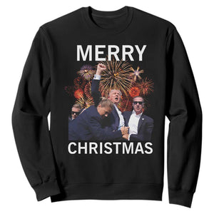 Donald Trump Christmas Sweatshirt Merry Xmas Republican TS10 Black Print Your Wear