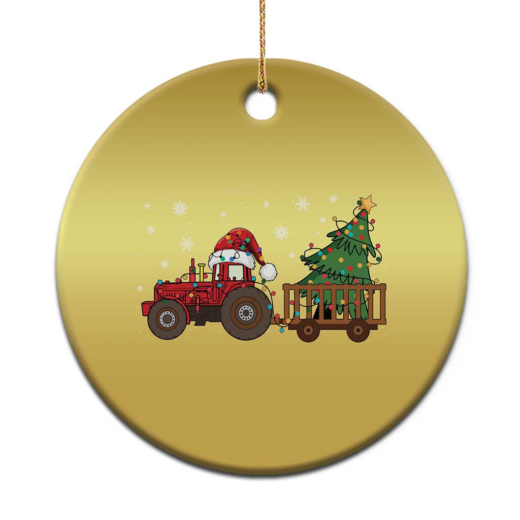 Tractor Xmas Christmas Ornament Tree Lights Farmer Xmas Gift for Tractor Drivers TS10 Print Your Wear