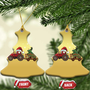 Tractor Xmas Christmas Ornament Tree Lights Farmer Xmas Gift for Tractor Drivers TS10 Christmas Tree Gold Print Your Wear