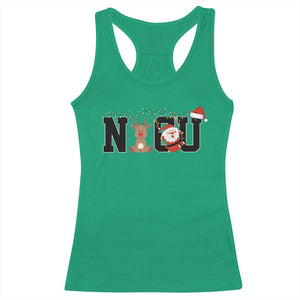 Christmas NICU Nurse Racerback Tank Top Cute Reindeer Student Xmas Gift TS10 Irish Green Print Your Wear